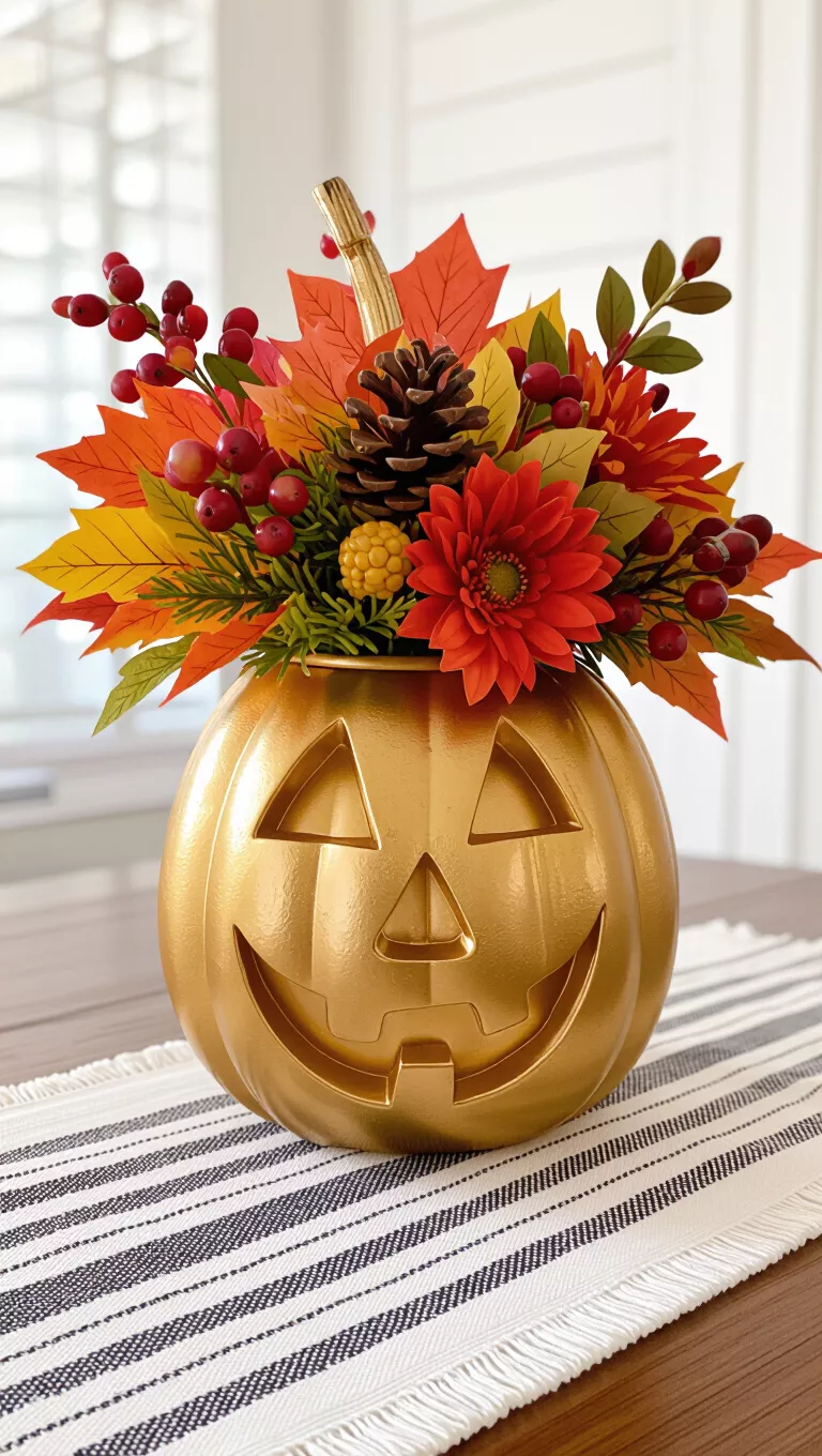 A photo of a golden jack-o