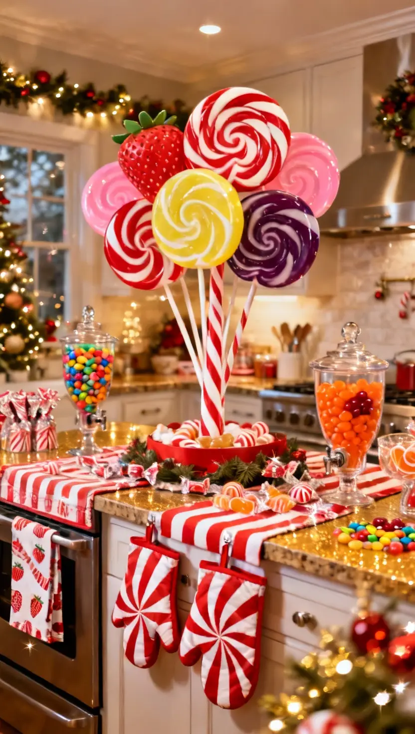 Candy-Inspired Christmas Kitchen