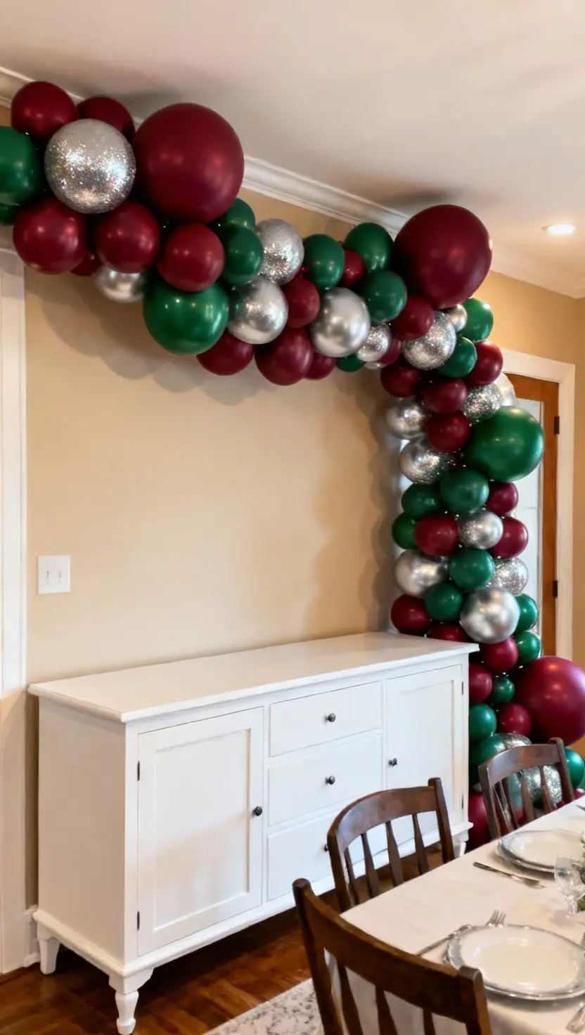 Create a Balloon Garland in Holiday Colors