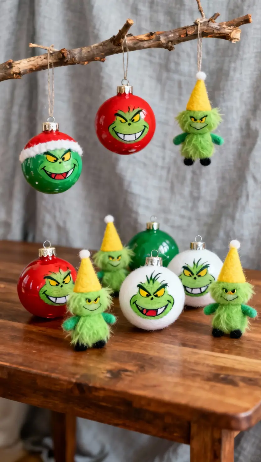 Creative Grinch Ornament Diys