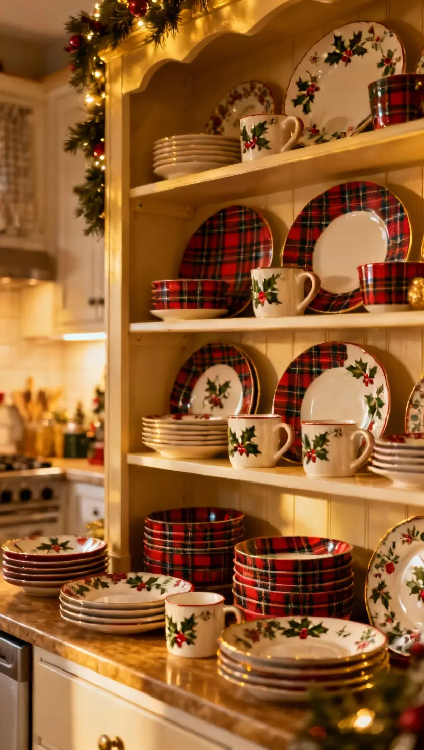 Display Christmas Dishes