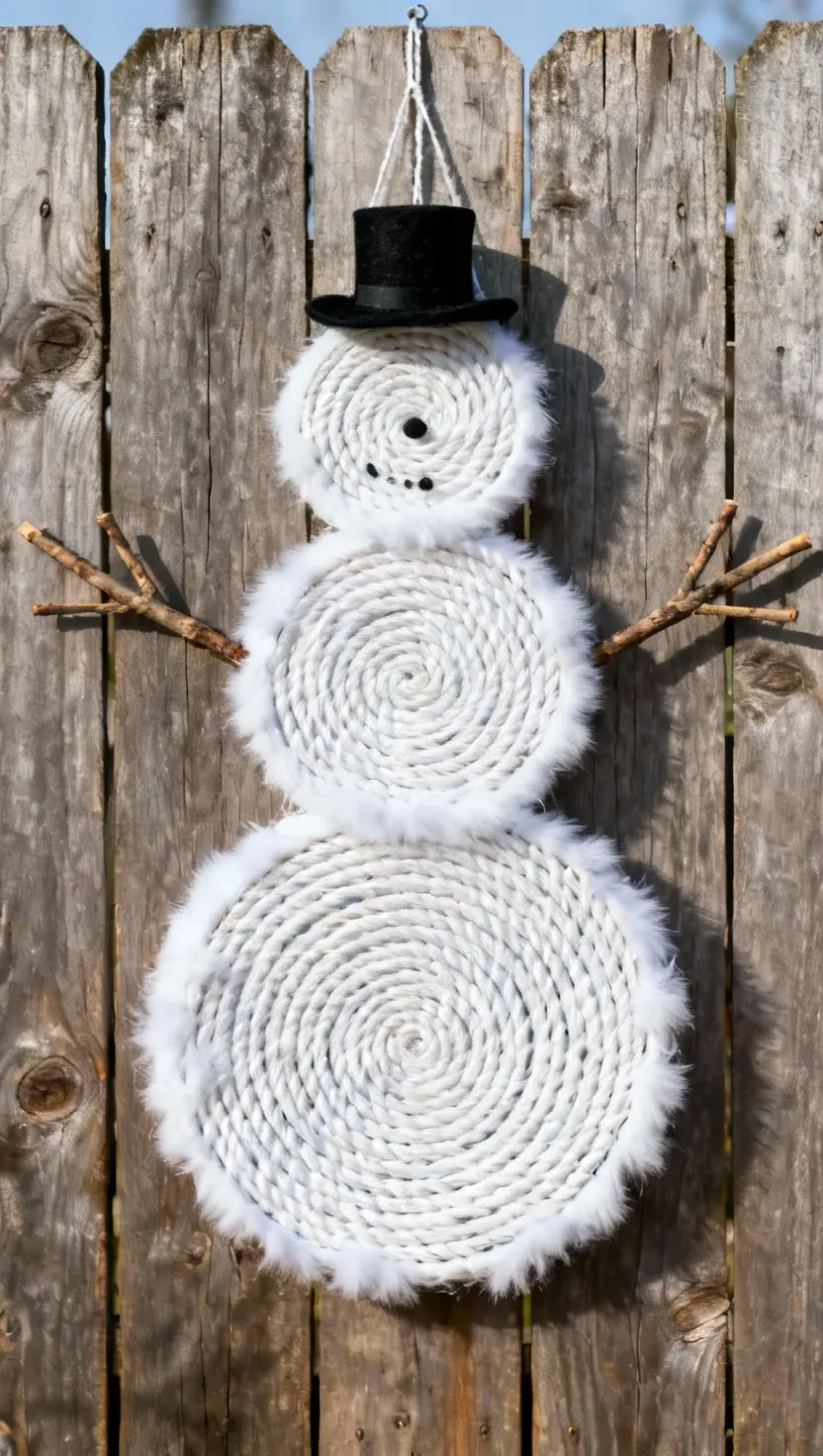 Diy a Snowman Wreath
