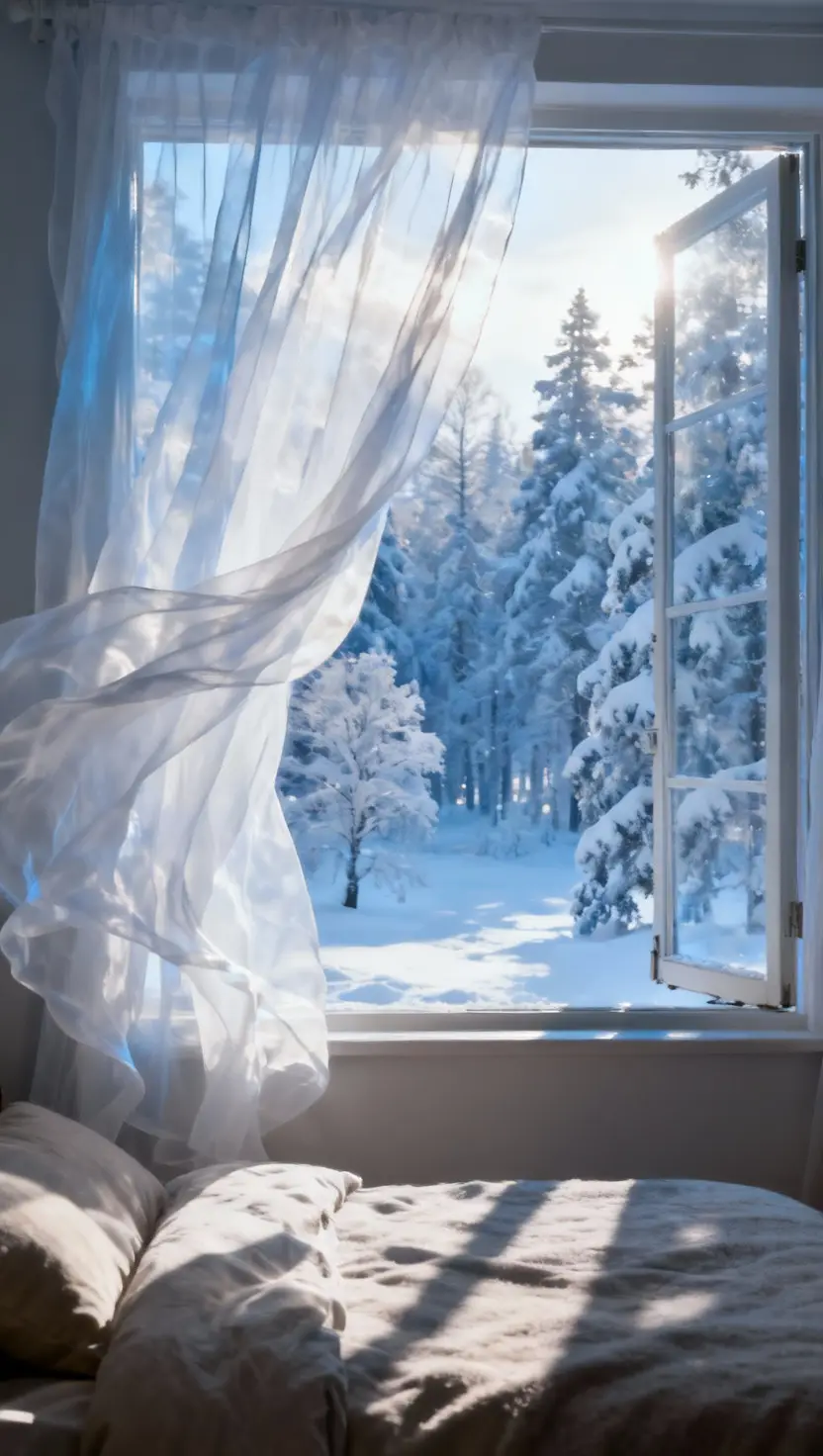 Drape White Fabric for a Winter Wonderland Effect