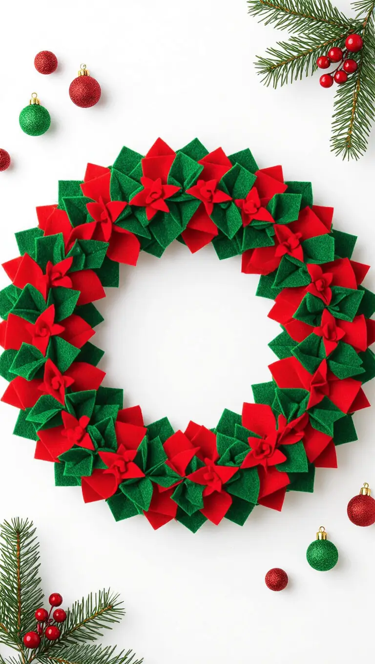 Felt Christmas Wreath