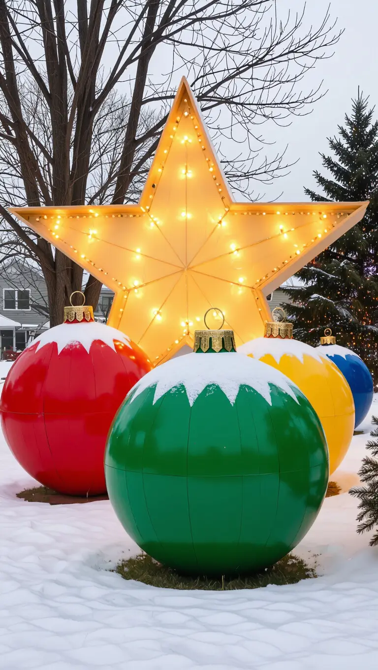 Giant Yard Ornaments
