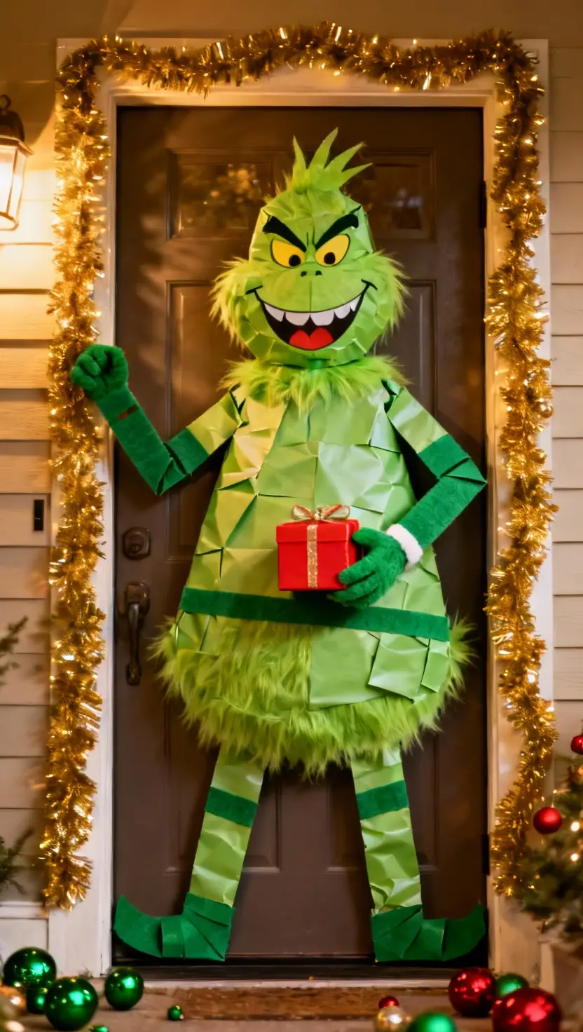 Grinch Door Decorating Hacks