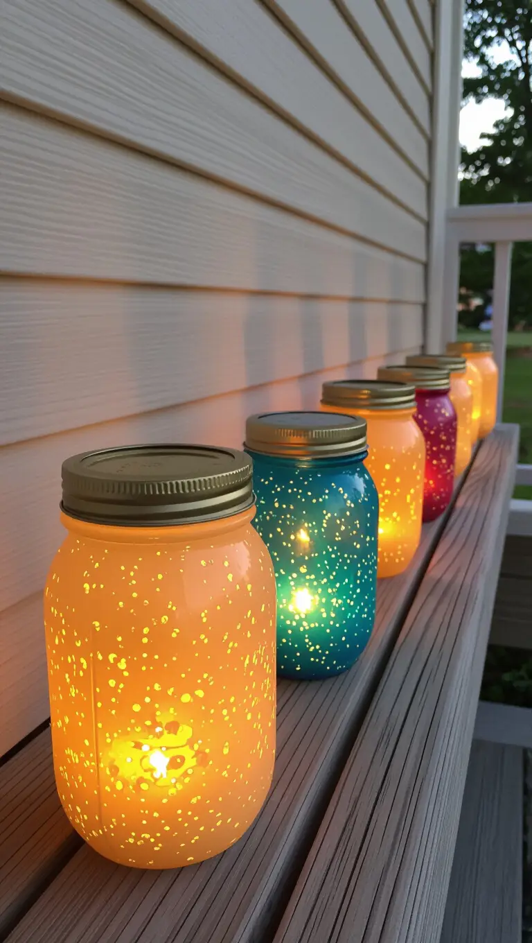 Handmade Luminaries for Front Porch