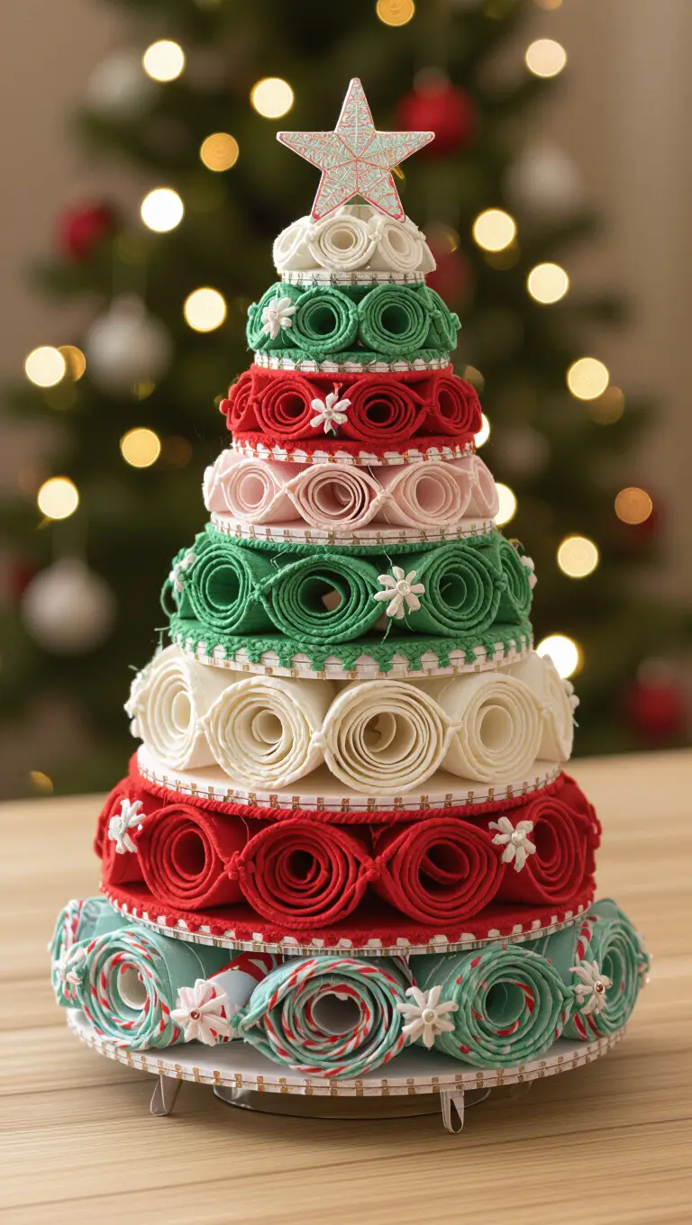 Handmade Paper-and-Yarn Tree