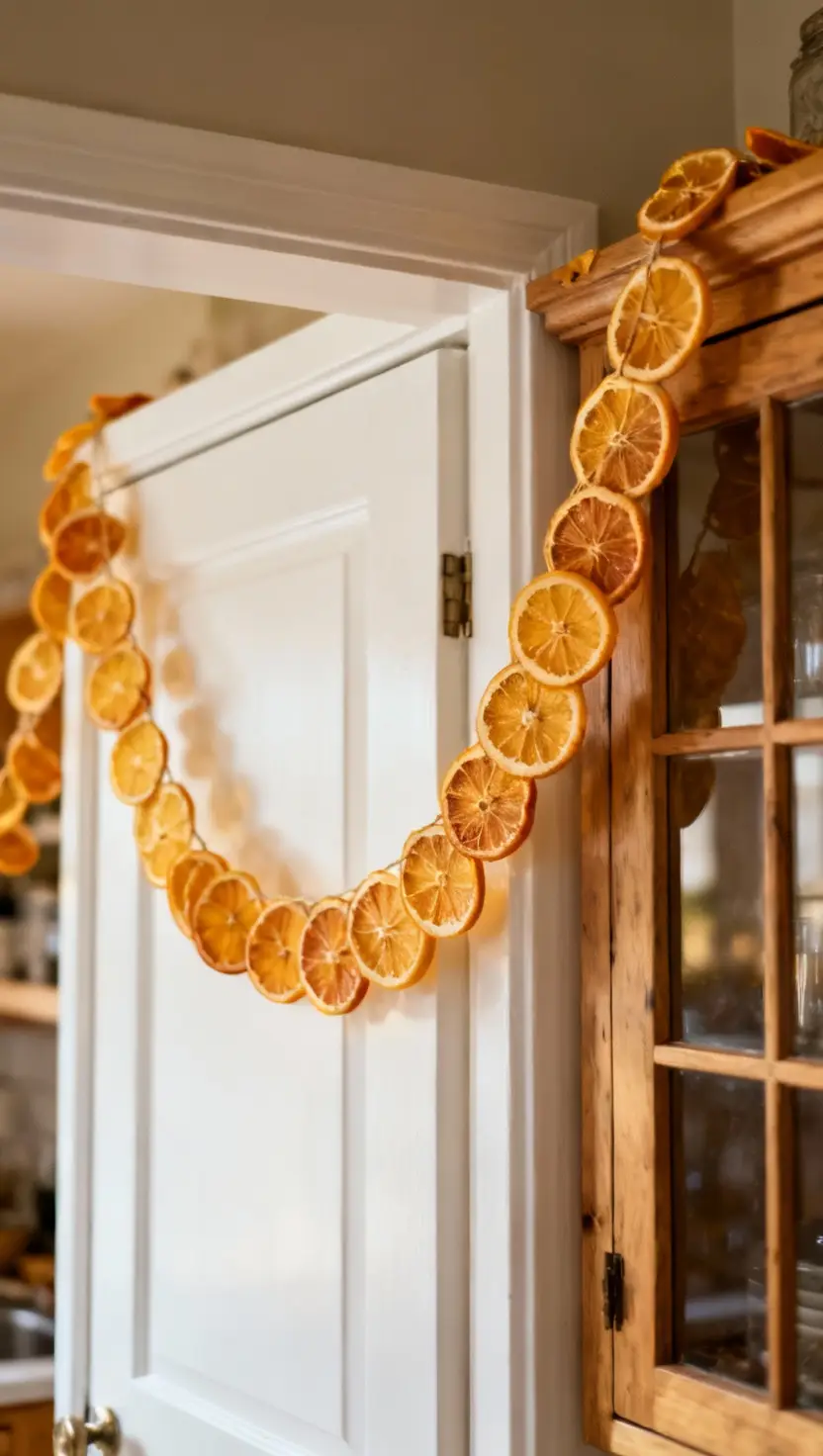 Hang a Homemade Dried Orange Garland