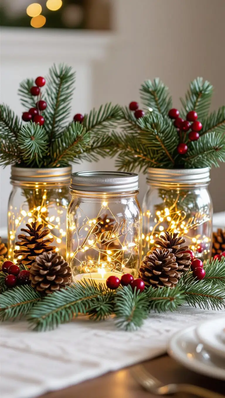 Mason Jars Centerpieces