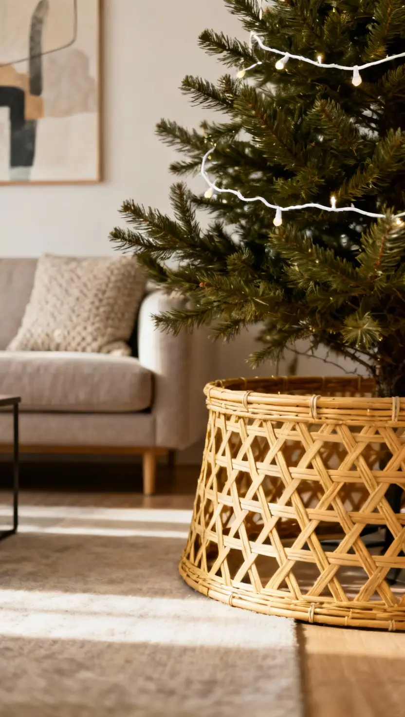 Open Weave Cane Tree Collar