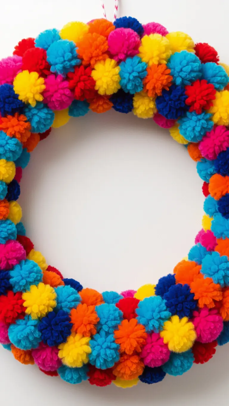 Pom Pom Wreath