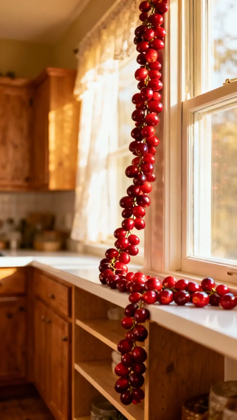 String Cranberry Garlands