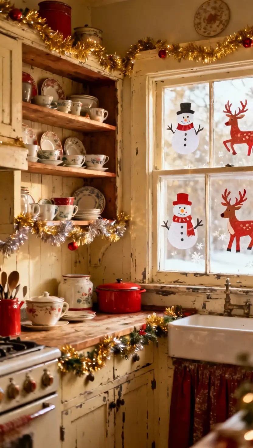 Vintage-Inspired Christmas Kitchen Decor