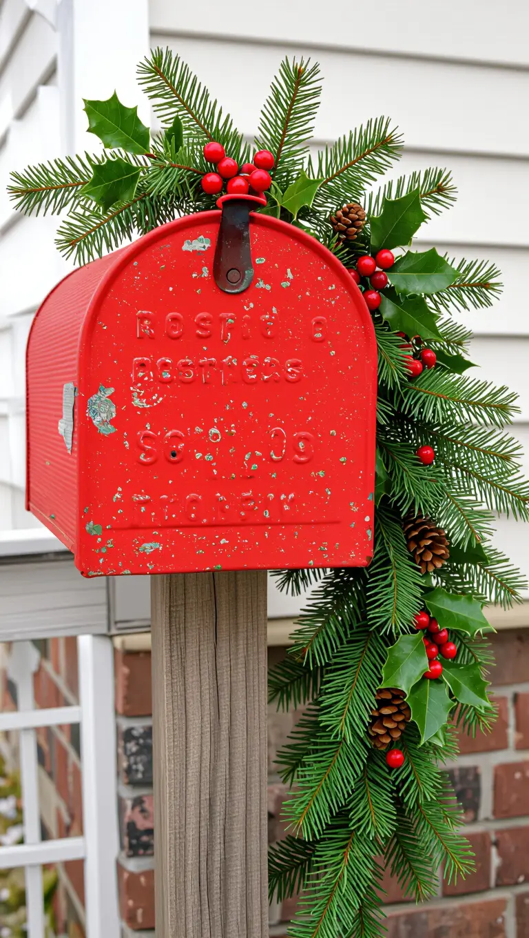 Vintage Santa Mailbox