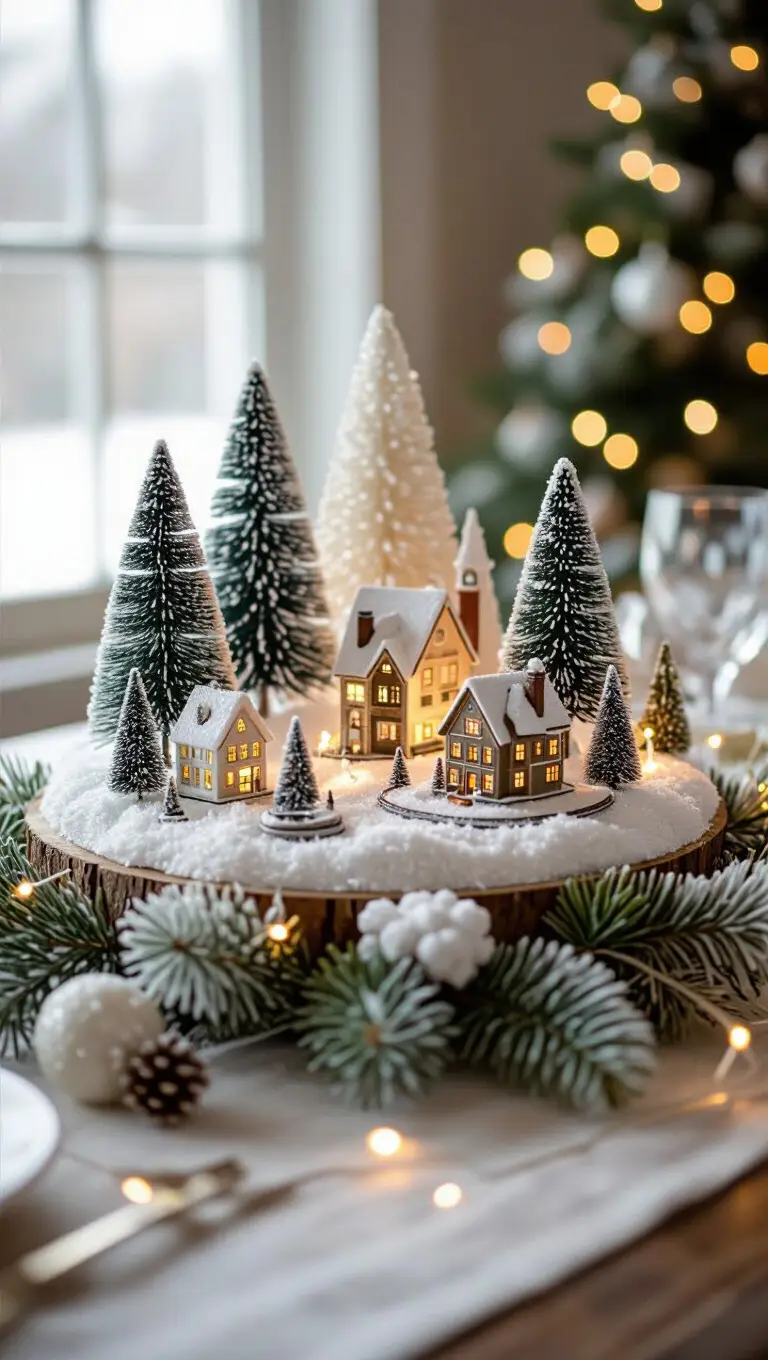 Winter Scene Table Centerpiece