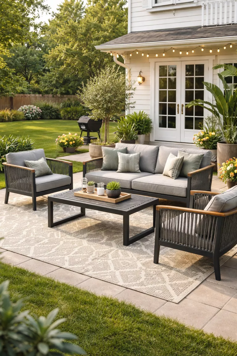 A realistic photo of a typical American home