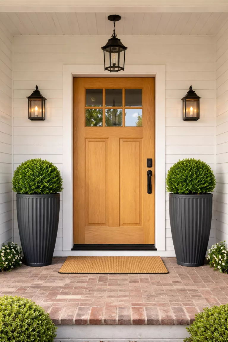 A realistic photo of a typical American home