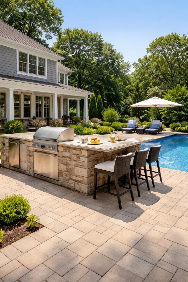 A realistic photo of a traditional American home