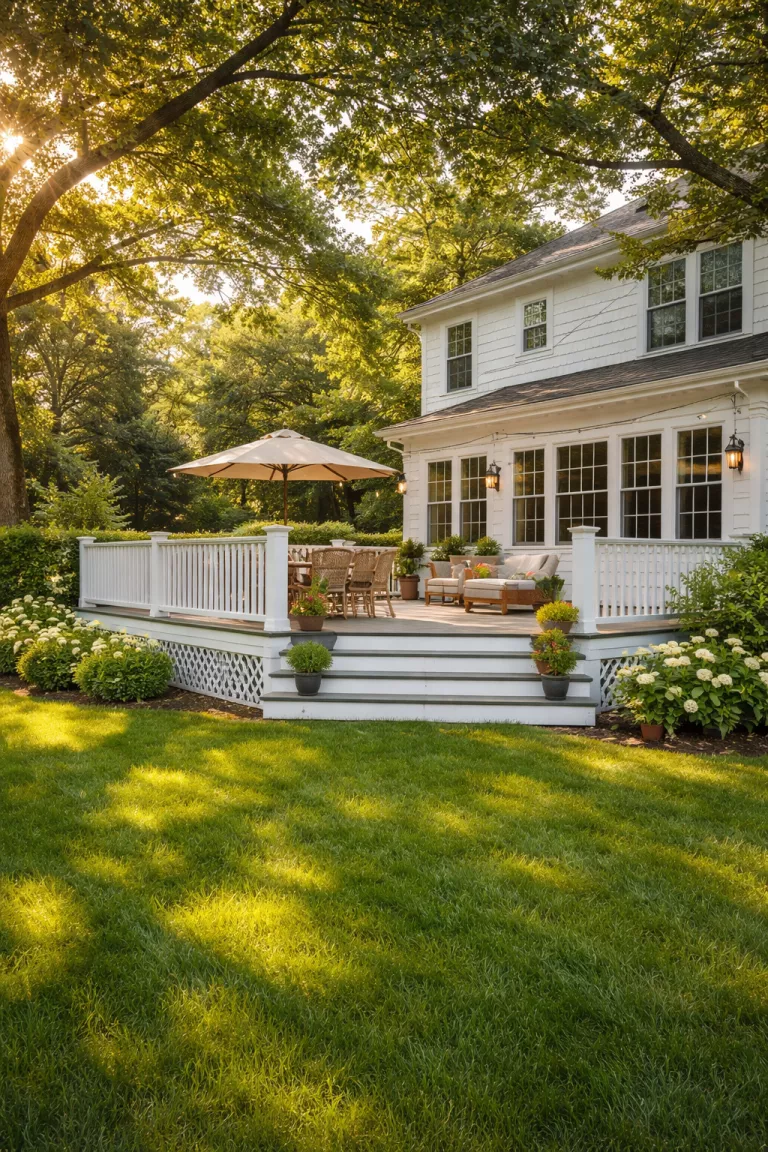 A realistic photo of a traditional American home